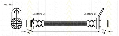 NF PARTS Bremžu šļūtene 815013221NF